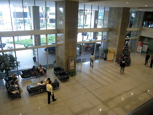 Lobby of Raffles Hospital