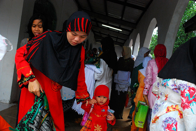 Family In the mosque