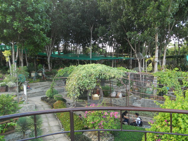 The lush gardens at Baker's Hill