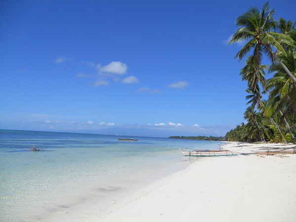 Deserted San Juan beach in a residential area