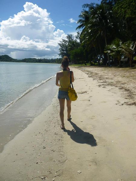Just walking on the beach...