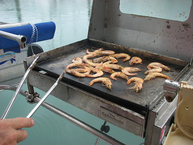 Prawns on the barbie