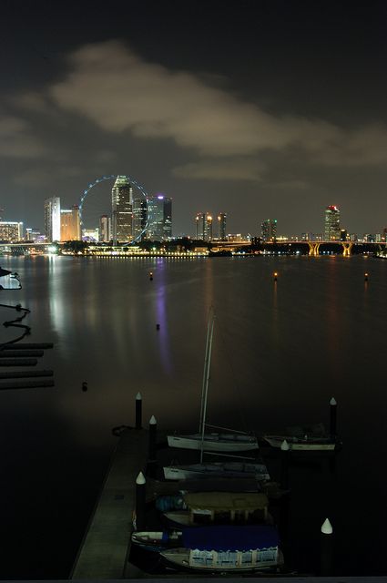 Marina Barrage night view