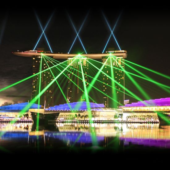 Marina Bay Sands light show