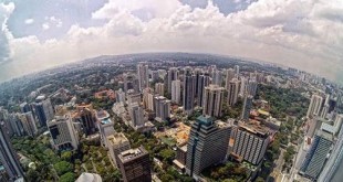 Breathtaking view of Singapore from top of ION Orchard